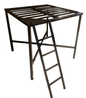 base cuadrada con escalera