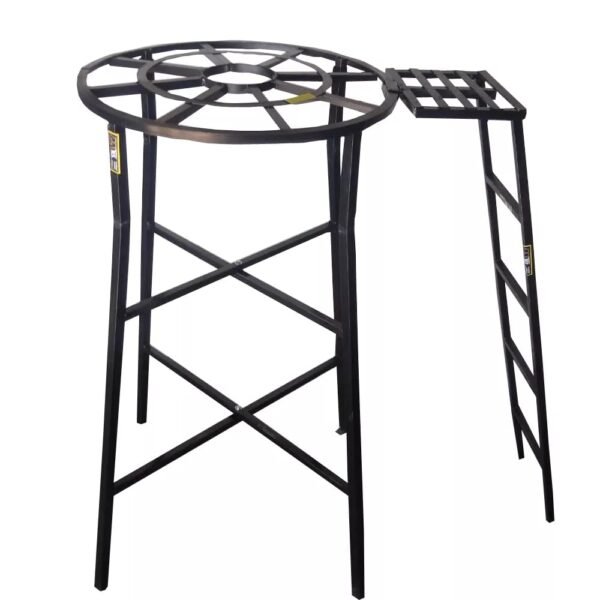 base para tinaco redonda con escalera